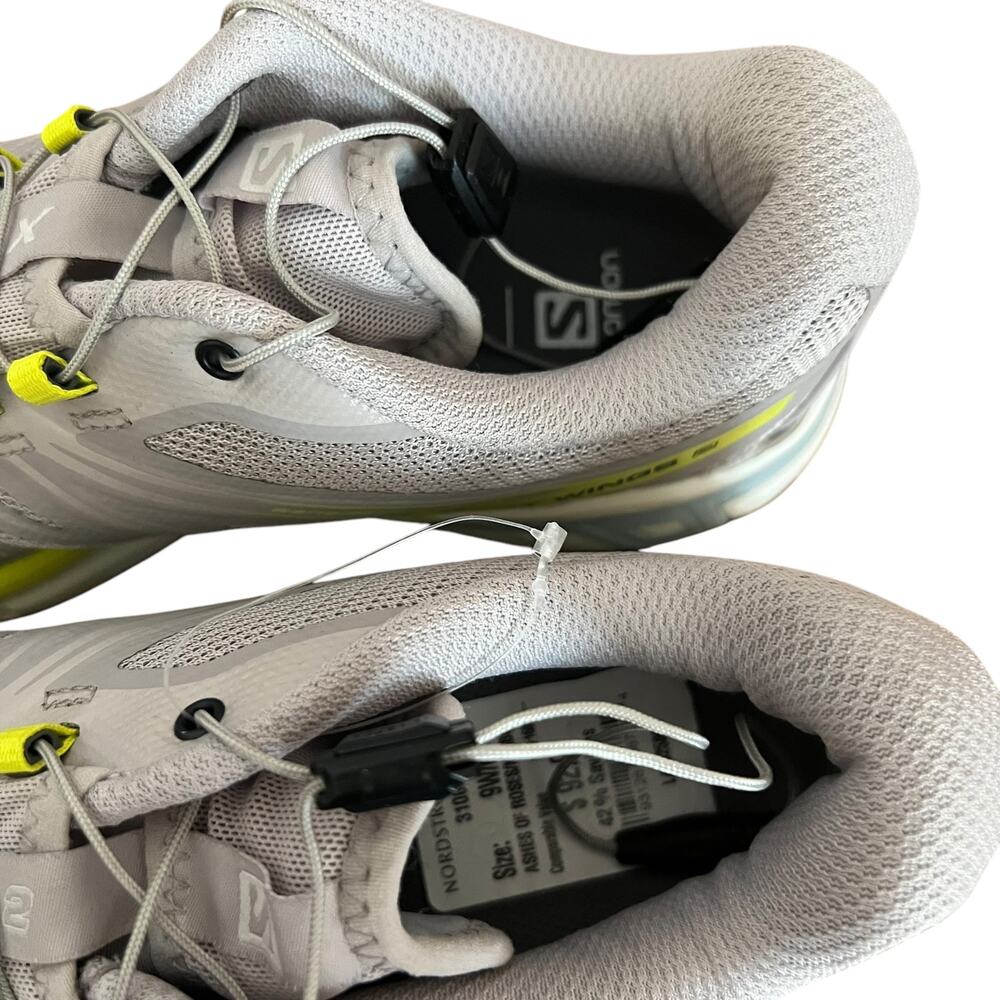Salomon XT-Wings 2 Trail Running Shoes Yellow/Grey Sneakers Women Size 9 - Picture 6 of 12